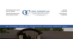Desktop Screenshot of iowacityoralsurgery.com